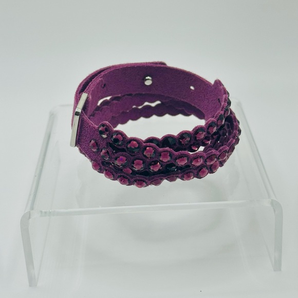 Swarovski Power Collection Purple Wrap Bracelet - Picture 3 of 4